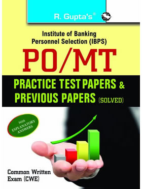 RGupta Ramesh IBPS: PO/MT Common Written Exam: Practice Test Papers & Previous Papers (Solved) English Medium